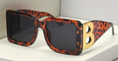 Women's Oversized Square 'Banshee'  Plastic Sunglasses