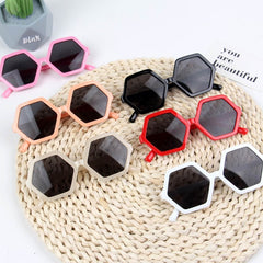 Children's Hexagonal 'Fiction' Plastic Sunglasses