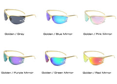 Women's Semi-Rimless Cat Eye 'The Coolness' Plastic Sunglasses