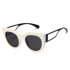 Unisex Vintage Cat Eye 'Cool Avocado' Plastic Sunglasses