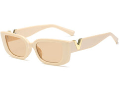 Women's Rectangular 'Metro' Plastic Sunglasses