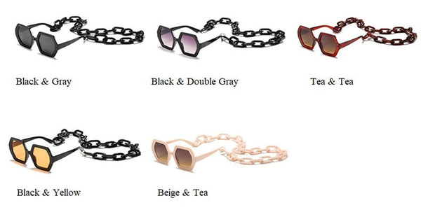 Women's  Square Bell'  Plastic Sunglasses