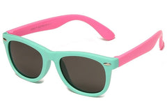 Kid's Boys Square 'Green Man' Plastic  Sunglasses