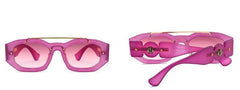 Women's Rectangle 'Olivia Fairy' Plastic Sunglasses