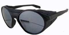 Men's Oval Polarized 'Ebony' Metal Sunglasses