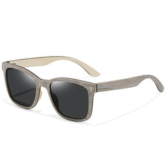 Women's Polarized Oval 'Beat The Summer' Wooden Sunglasses