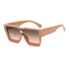 Women's Square 'Shanaia Twain' Plastic Sunglasses