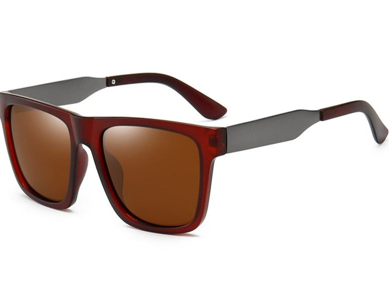Men's Square Polarized 'Mad Max' Plastic Sunglasses