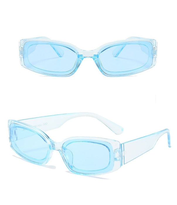 Women's Retro Rectangular 'Sun Fun' Anti Reflective Sunglasses