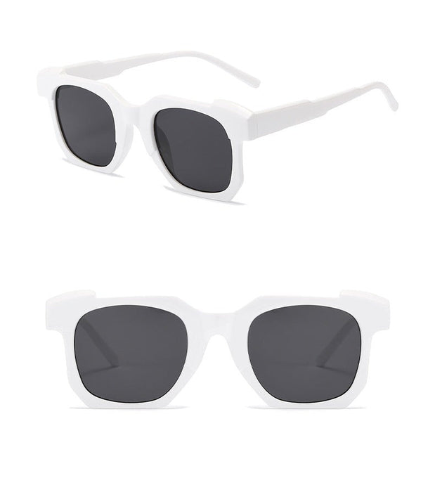 Unisex Vintage Square 'Fiesty Puma' Plastic Sunglasses