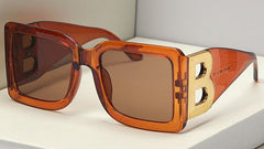 Women's Oversized Square 'Banshee'  Plastic Sunglasses