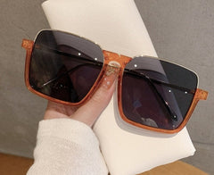 Women's Oversized Square 'Maru The Summer' Metal Sunglasses