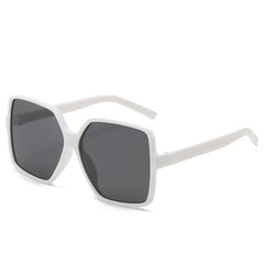 Women's Black Square 'Through' Oversized Sunglasses