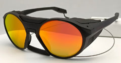 Men's Oval Polarized 'Ebony' Metal Sunglasses