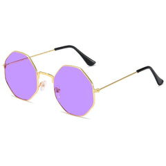 Women's  Octagonal 'Shammel' Metal Sunglasses