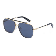 Men's Luxury Square 'Trinity Square' Metal Sunglasses