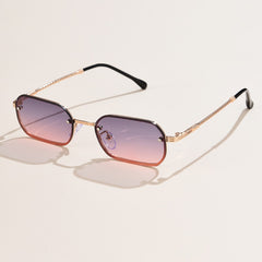 Women's Rectangle 'Sofi' Alloy Sunglasses