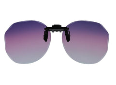 Women's Rimless Hexagon 'Shadow Love' Plastic Sunglasses