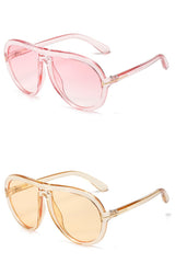 Women's Oversized Pilot 'Lady V' Plastic Sunglasses