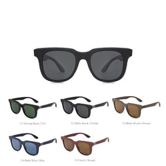 Unisex Classic Square 'Eusebia' Polarized Sunglasses