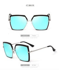 Women's Square 'Passion Collective' Metal Sunglasses