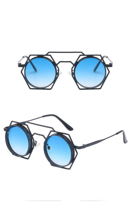 Unisex Round Steampunk ' Magic Spells' Plastic Sunglasses