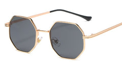 Women's Vintage Polygon 'Fright ' Metal Sunglasses