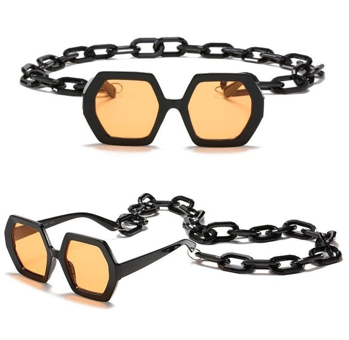 Women's  Square Bell'  Plastic Sunglasses