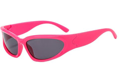 Women's Punk Rectangular 'Kelly Eye Wear' Plastic Sunglasses