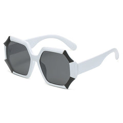 Women's Oversize 'Princess Heart' Plastic Sunglasses