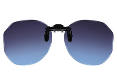 Women's Rimless Hexagon 'Shadow Love' Plastic Sunglasses