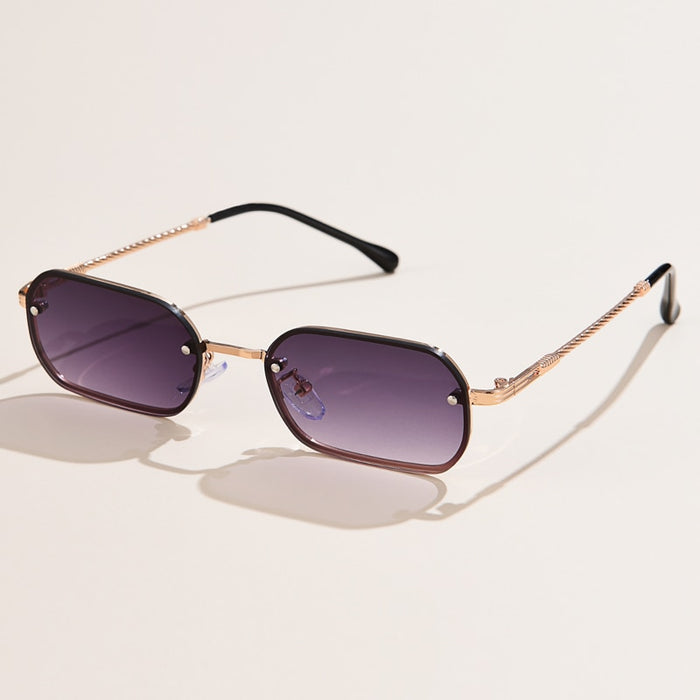 Women's Rectangle 'Sofi' Alloy Sunglasses