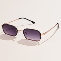 Women's Rectangle 'Sofi' Alloy Sunglasses