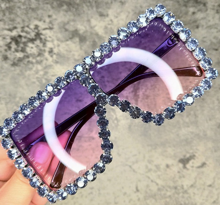Women's Oversize 'Lura' Plastic Sunglasses