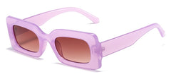 Women's Vintage Rectangle 'Boulder' Plastic Sunglasses