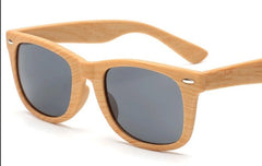 Women's Retro Square 'Cielo' Wooden Sunglasses