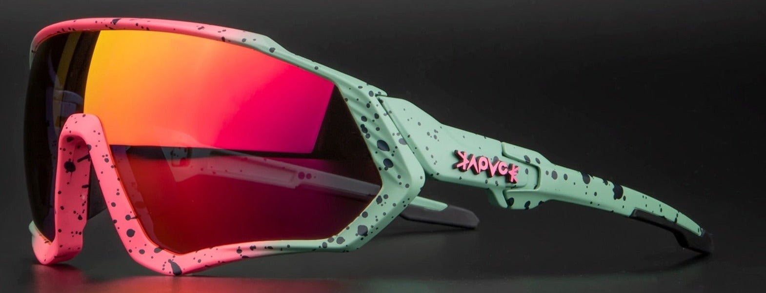 Men's Cycling Polarized 'Rot' Plastic Sports Sunglasses