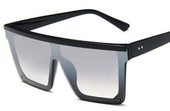 Women's Oversized Square 'Medusa' Plastic Sunglasses