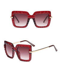 Women's Square 'Moon Casidy' Plastic Sunglasses