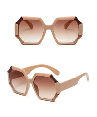 Women's Oversize 'Princess Heart' Plastic Sunglasses