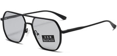 Men's Polygonal 'Fire Bred' Metal Sunglasses