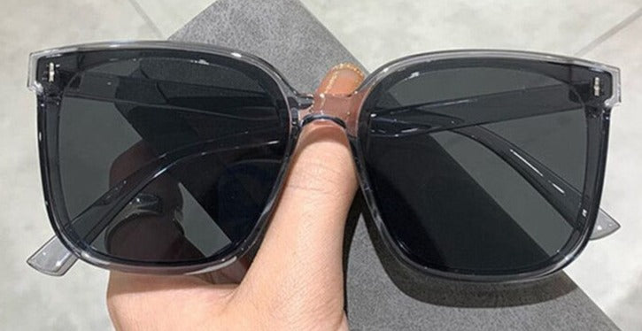 Women's Oversized Square 'Peppermint' Plastic Sunglasses