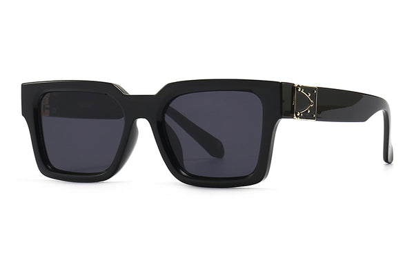 Men's Square 'Glare Sky' Plastic Sunglasses