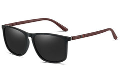 Men's Square Polarized 'Freedom ' Plastic Sunglasses