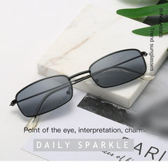 Men's New Retro Rectangular 'Eyestar' Alloy Sunglasses