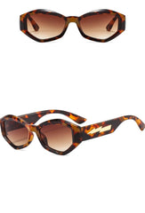 Women's Retro Irregular 'Flower Gaze' Cat Eye Sunglasses