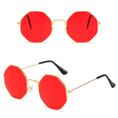 Women's  Octagonal 'Shammel' Metal Sunglasses