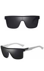 Unisex Classic Square 'Sun Stop' Plastic Sunglasses