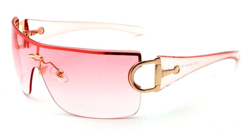 Women's Oversize Sports 'Elham Sports' Metal Sunglasses