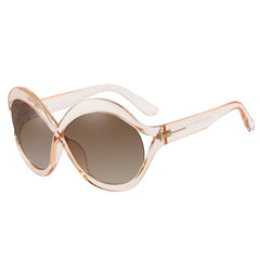 Women's Browline Oversized 'Infinite' Plastic Sunglasses